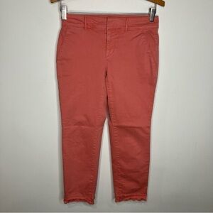 Loft salmon‎ cropped pants size 00P